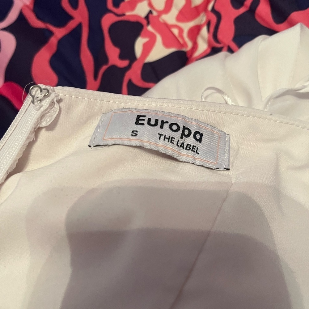 American Threads White Ruffle Mini Dress - Picture 2 of 4